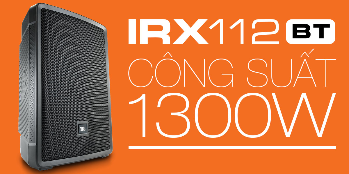 Công suất 1300W trên JBL IRX112BT