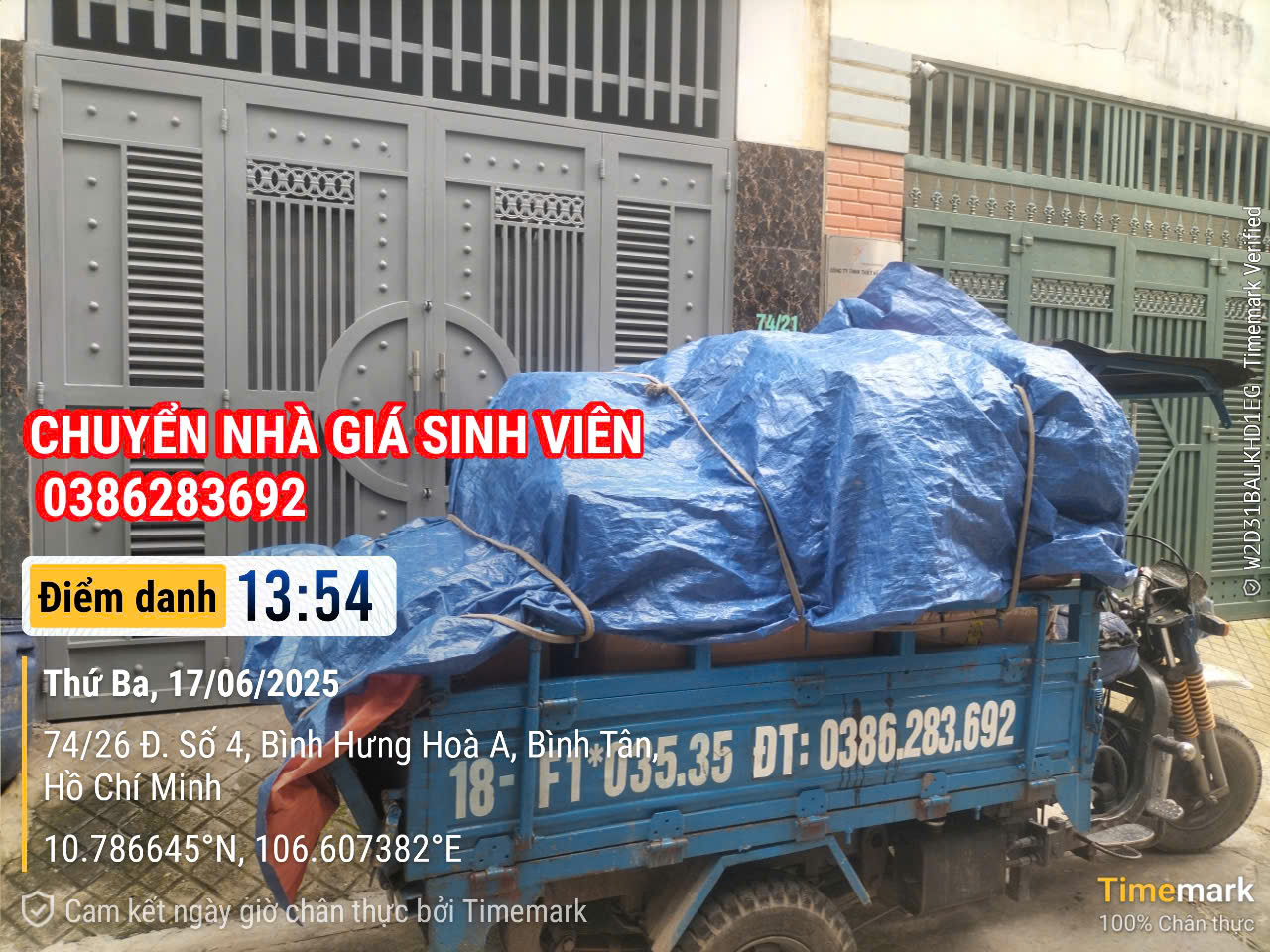 cho thuê xe ba gác vận chuyển siêu tốc tại quận 12