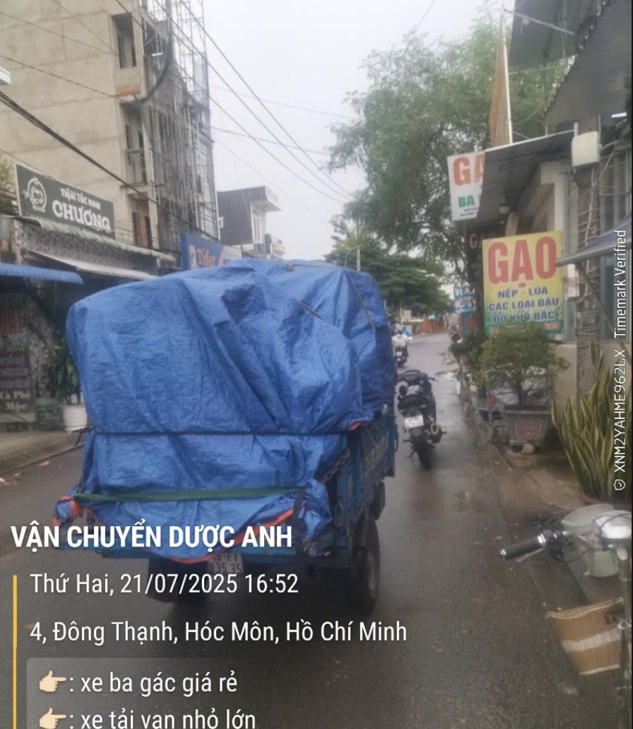 Xe ba gác chuyển trọ giá rẻ tại Quận 12